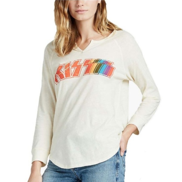 Lucky Brand| KISS NWT graphic long sleeve shirt - Picture 3 of 3